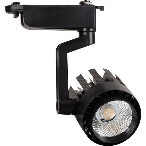 Foco Carril LED Monofásico 30W Dora (3000K - 4000K - 5000K) Negro (1/4)