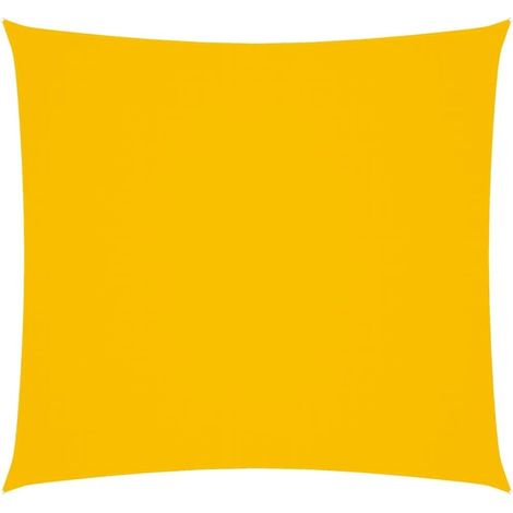 Parasols, brise-soleil, protection solaire pour jardin, stores pour patio/balcon, tissu pour balcon extérieur, dalles de tissu Oxford, 2,5 x 2,5 mètres, jaune. (1/5)