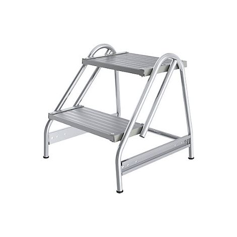 Tarima de trabajo de aluminio  peldaños de aluminio acanalado 
