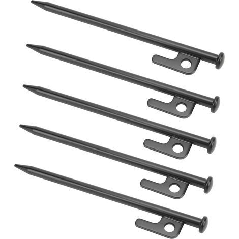 Packung mit 20 multifunktionalen Zeltheringen aus robustem Metall, leicht einzuschlagen und korrosionsbeständig, für Camping im Freien. (1/5)