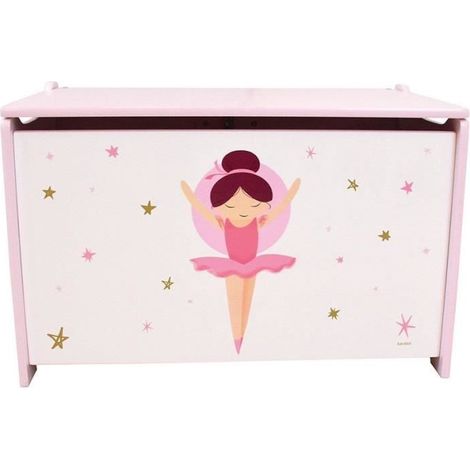 Coffret a jouets en bois - Danseuse Ballerine - FUN HOUSE - H.40 x L.58 x P.36 cm (1/5)