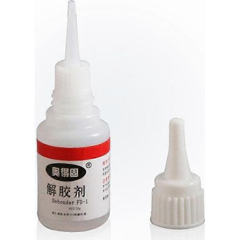Dissolvant multi-usages pour colle, agent dégommant à action rapide pour super glue, vernis à ongles et adhésifs 20 g (1/4)