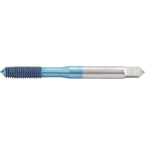 Gewindebohrer mit Nano-Blau-Beschichtung, Wolframstahl, metrisch, gerader Griff, Maschinengewindebohrer M6