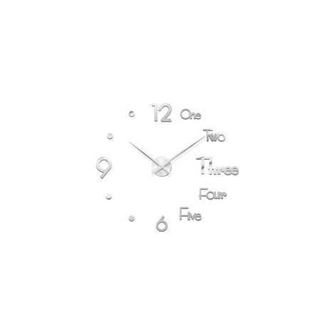Horloge murale 3D miroir autocollant, DIY, décor bureau/maison, argent –
