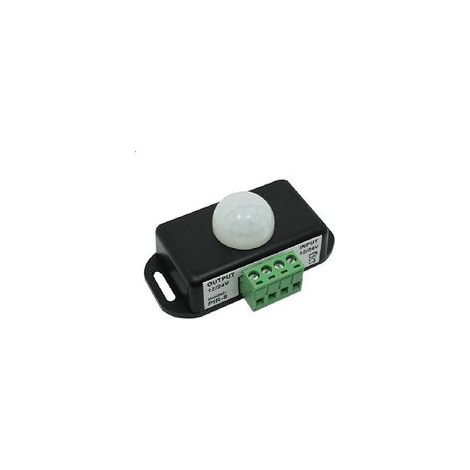 Crezuo Automatischer PIR-Infrarot-Bewegungsmelder 12-24V DC 8A für LED-Beleuchtung (1 Stück)