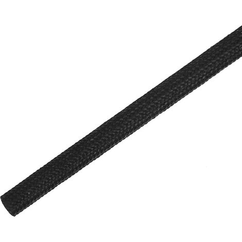 5mm x 5m 16,4 pieds Manchon Fibre Verre Isolant Noir (1/5)