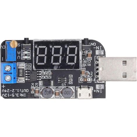 Aufwärts-/Abwärtswandlermodul DC 5 V auf DC 3,3 V, 9 V, 12 V, 18 V, 24 V, USB-Netzteilplatine