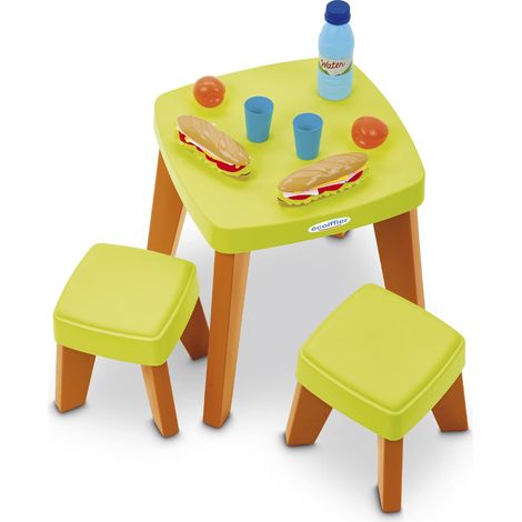 Table Pic Nic + 2 Tabourets avec Accessoires - Jeu de Plein Air Pour Enfants - 12-36 Mois - Fabriqué en France, Multicouleur (1/5)