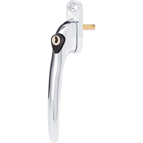 Yale YALPYWHL40PC YWHLCK40N Espag Maniglia per Finestra in Linea, Cromato Lucido, Confezione da 1 pz