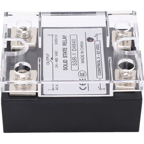 Relais statique SSR pour systèmes industriels 40 A CC vers CA 24-480 V pour machines-outils CNC et machines d'emballage (1/5)