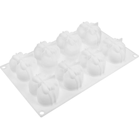Heart-shaped silicone chocolate molds with a knot design, high-temperature resistant, easy to clean, for homemade baking and DIY desserts. (1/5)