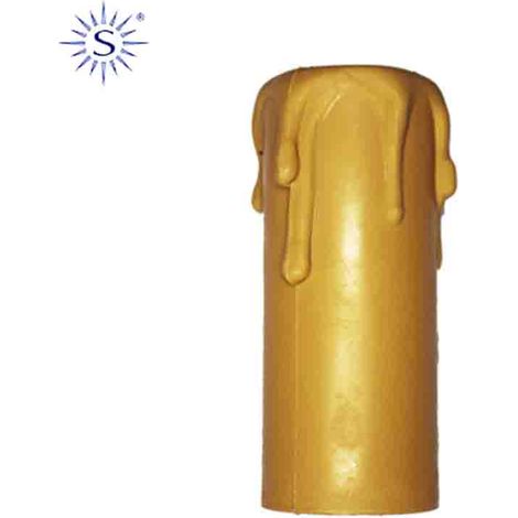 Candela corta per portalampada e14, colore crema, 853
