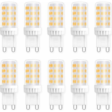 Ampoules LED G9 5W, équivalent à des ampoules halogènes 40W/50W, 450 lm, blanc neutre 4000K, 220V AC, culot G9 standard, économie d'énergie, pour l'éclairage de plafond dans les cuisines, les chambres (1/5)