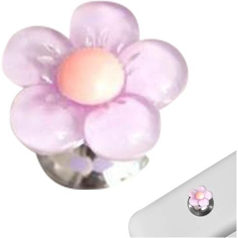 Bouton poussoir de toilette, outils de presse de toilettes en forme de fleur, rallonge universelle pour couvercle de toilette, aide polyvalente pour la décoration de salle de bain (1/5)