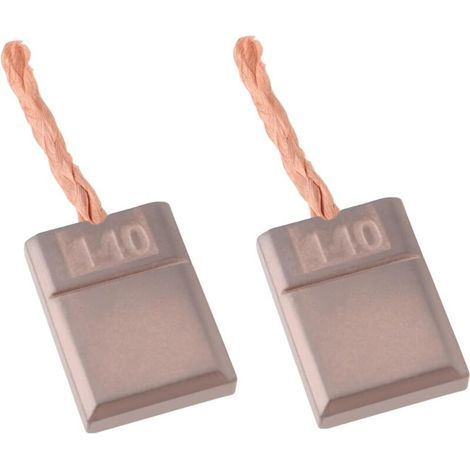 Paar Kohlebürsten für Akkuschrauber 3 x 10 x 13,5 mm Kompatibel mit Bosch GSR 18 V-Li Professional (3 601 H66 100) (1/5)