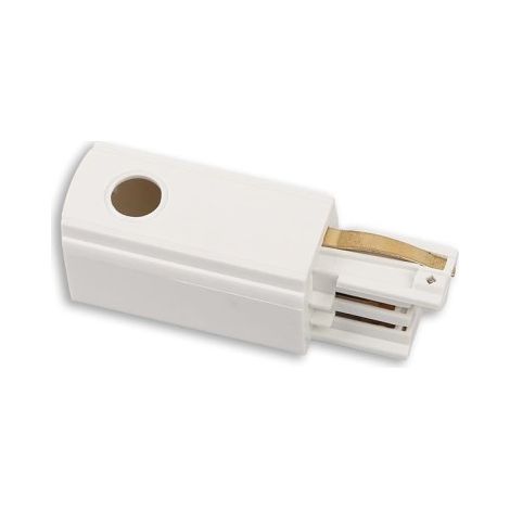 Terminale alimentazione destro bianco binario trifase 3F Maxlight
