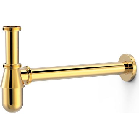 Siphon bouteille avec bouchon de visite pour lavabo - TRES 03463430OR