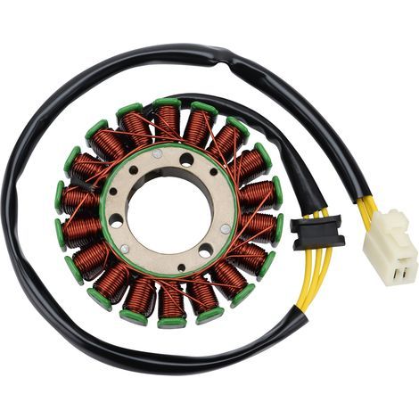 Compatible with the stator-coil-magneto assemblies of Kawasaki KLF220 (1996-2002) and KLF250 Bayou 250 (2003-2011) quads. (1/4)