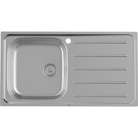 ROCA A873901A01 VICTORIA Fregadero 1 Cubeta Escurridor Derecha 90 cm Acero Inoxidable - ref: A873901A01