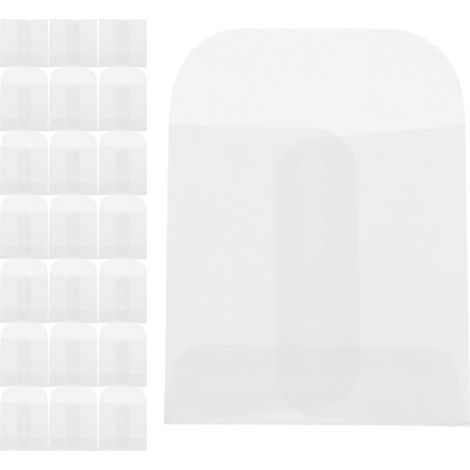 Lot de 60 Petits Paquet en Papier Transparents pour Rangement Bijoux et Accessoires, Pochettes Multifonctionnelles Grosse Capacité pour Collection et Projets Créatifs (1/5)