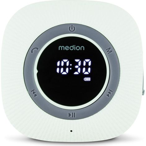 Radio da Doccia - MEDION - FM - Bluetooth - IPX6 - Ventosa di fissaggio - Verde (1/3)
