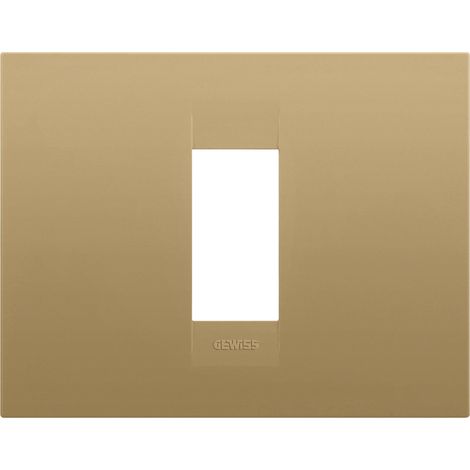 PLAQUE GEO RECTANGULAIRE 1P OR GEWISS GW16401VO