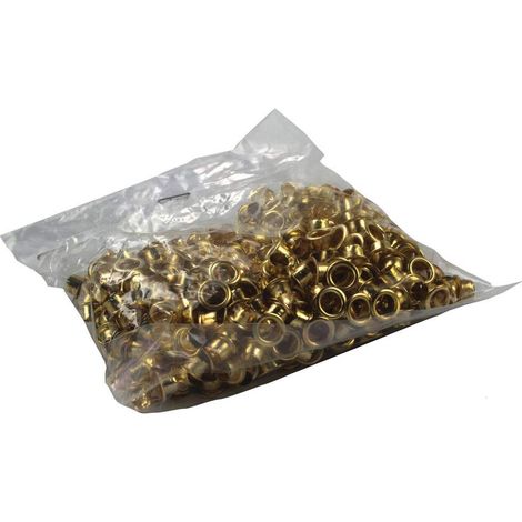 REXEL Occhielli lunghezza 3.2mm 500pz - Ottone - 20320050