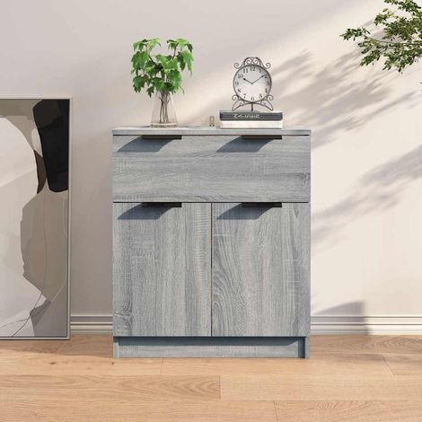 Buffet - Armoire de rangement Enfilade Sonoma gris 60x30x70 cm Bois d'ingénierie BV728833 - BonneVie (1/5)