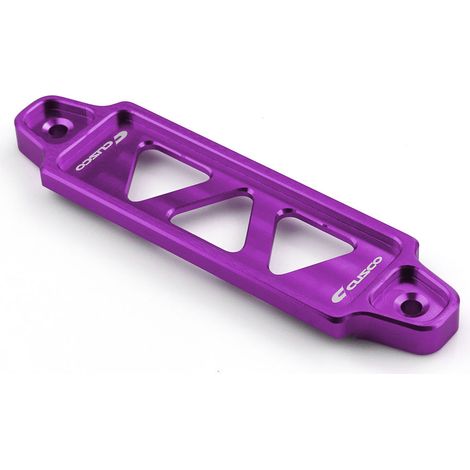 Car aluminum alloy battery bracket clips, battery bracket fixing clips, battery bracket triangular 3-hole - purple (1/4)