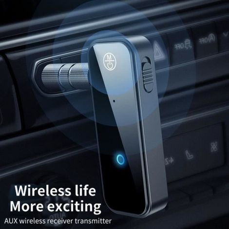 Adaptateur Bluetooth 5.0 - Émetteur Récepteur Sans Fil - Dongle AUX 3.5 mm - Pour Voiture Haut-Parleur PC Téléphone - 1 Pièce (1/4)