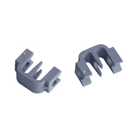 Clips fixation panier (X2) d'origine (00167291) Lave-vaisselle AIRLUX, ARISTON HOTPOINT, BALAY, BAUKNECHT, BOSCH, CONSTRUCTA, GAGGENAU, GORENJE, JUNKER, NEFF, SIEMENS, SMEG, VIVA, WHIRLPOOL (1/2)
