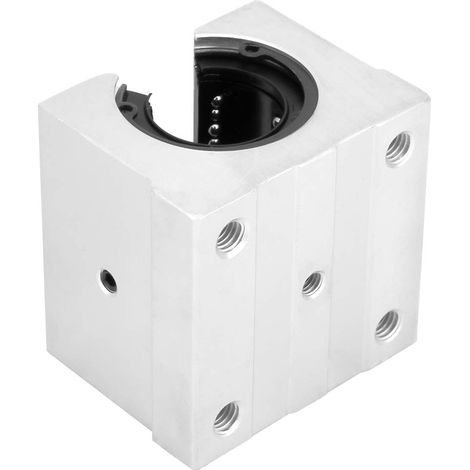 Bloc de roulement ouvert, bloc de roulement linéaire ouvert avec alliage d'aluminium, glissière de roulement linéaire ouverte pour un équipement silencieux à grande vitesse et précis 30mm (1/5)