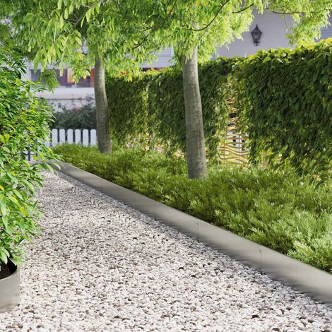 Teenpull – Raseneinfassung 30 pcs 103 x 20 cm Stahl Silber (1/5)