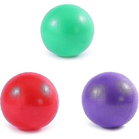 Lot de 3 ballons de yoga pour la stabilisation, haltères, pilates, yoga et renforcement musculaire. (1/5)