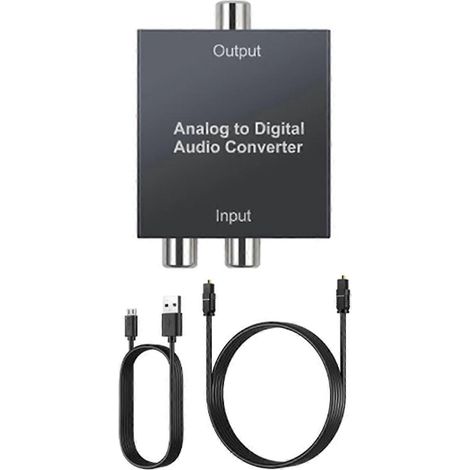 Convertisseur audio analogique-numérique RCA R/L 3,5 mm pour-- (1/5)