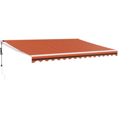 Maison Exclusive - Tenda Sole Automatica Retrattile Arancione e Marrone 4,5x3 m