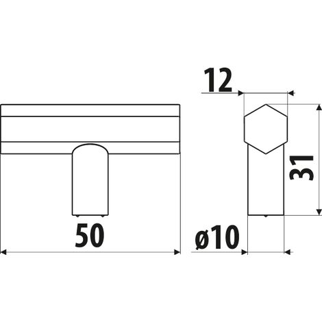 Bouton GS33, noir super mat (1/4)