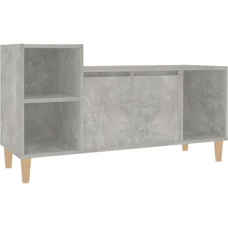 Meuble TV, Étagère TV, Meuble de Salon, Gris béton 100x35x55 cm Bois d'ingénierie OIB7038E (1/5)