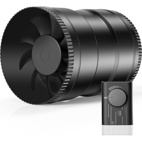 150mm Ventilateur Extracteur d'air Silencieux, 19.2 W 587 m³/h Ventilation de Cave avec Contrôleur de Vitesse Variable Extracteur d'air de Ventilation pour Garages, Tente de Culture (1/5)