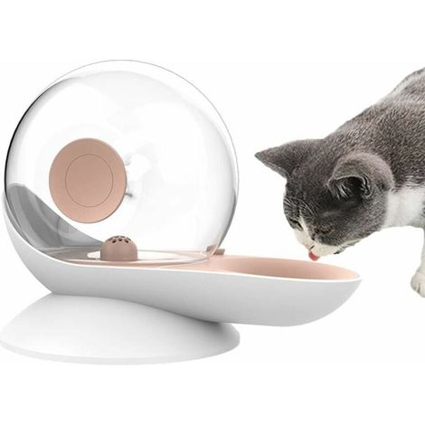 Dispensador de agua automático para perros y gatos, forma de caracol, bebedero de gravedad para mascotas, fuente transparente, 2,8 L (1/5)