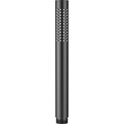 CCYKXA High Pressure Brass Water Saving Shower Head with Easy Clean Rubber Nozzles - Single Function (Black Shower Head) (1/5)
