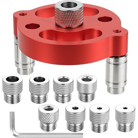 Gabarit de Perçage – Guide de Percage Bois – Outil de Centreur Percage Vertical – 3/4/5/6/7/8/9/10 mm Gabarit de Perçage (1/5)