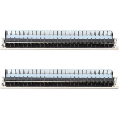 2PCS 660V 15A Bornier à barrière de fil Rail DIN Type 1 pour Système de Distribution Universel (1/5)