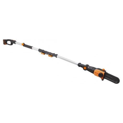 Podadora de pértiga WORX WG349E de 20 V a batería, barra de 20 cm, batería de 2 Ah, para podar en altura.