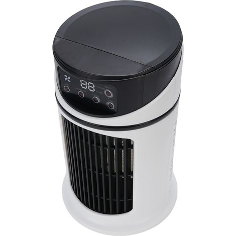 Ventilateur climatiseur portable 4 en 1, refroidisseur d'air humidificateur, 6 vitesses, réservoir d'eau 300 ml grande capacité, pour la maison (1/5)