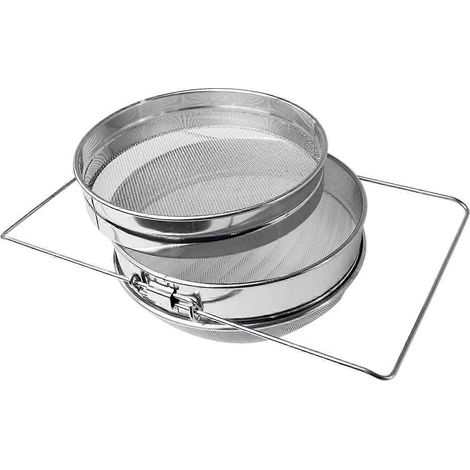 Passoire à miel en acier inoxydable à double tamis pour fragments de miel, équipement d'extraction du miel (1/5)