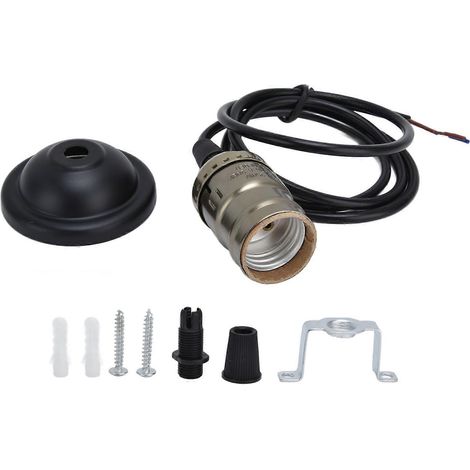 Douille pour lustre 110V à 240V style rétro, pour plafonnier suspendu. (1/4)