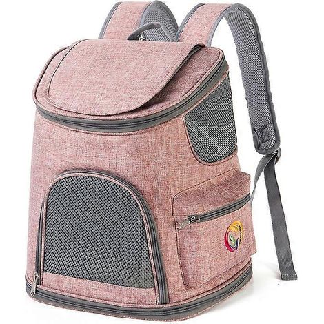 QS-092 Tragbare Katzentragetasche, atmungsaktiver Rucksack, ideal für Haustiere, Geschenktasche, geeignet für Reisen im Freien (1/5)