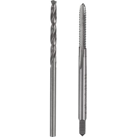 1 taraud à cannelure droite 4-40 UNC et 1 foret hélicoïdal 2,3mm (1/5)