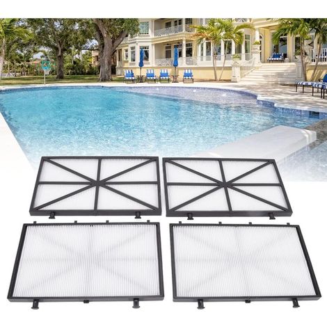 Lauwexe – Lot de 4 cartouches de filtre à ressort pour piscine – Ultra fines – Compatible Dolphin M400/M500 – Dimensions 26,5 x 16,5 cm - 9991432-R4 (1/5)